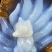 New 4.5'' GEMSTONE Fox Statue Hand Carved Animal Figurine Quartz Crystal Carved Fox Reiki Healing Home Decor