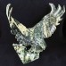 Amazing 16.4'' Crystal Eagle Sculpture Nine Dragon Jade Eagle Hand Carved Collection Animal Figurines Crystal Healing Decor