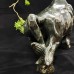 Giant 21.7kg Crystal Cattle Statue Nine Dragon Jade Cow Polished Hand Carved Figurines Reiki Healing Home & Office Decor