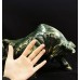 Giant 21.7kg Crystal Cattle Statue Nine Dragon Jade Cow Polished Hand Carved Figurines Reiki Healing Home & Office Decor