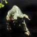 Giant 21.7kg Crystal Cattle Statue Nine Dragon Jade Cow Polished Hand Carved Figurines Reiki Healing Home & Office Decor