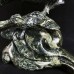 Giant 15.6'' Crystal Horse Statue Nine Dragon Jade Running Horse Carved Animal Statue Reiki Healing Energy Collectable Decor