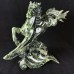 Giant 15.6'' Crystal Horse Statue Nine Dragon Jade Running Horse Carved Animal Statue Reiki Healing Energy Collectable Decor