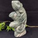 5‘’ Crystal Animal Nine Dragon Jade Chameleon Hand Carved Animal Statue Art Crafts Decoration