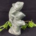 5‘’ Crystal Animal Nine Dragon Jade Chameleon Hand Carved Animal Statue Art Crafts Decoration