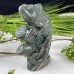 5‘’ Crystal Animal Nine Dragon Jade Chameleon Hand Carved Animal Statue Art Crafts Decoration