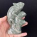 5‘’ Crystal Animal Nine Dragon Jade Chameleon Hand Carved Animal Statue Art Crafts Decoration