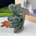 5‘’ Crystal Animal Nine Dragon Jade Chameleon Hand Carved Animal Statue Art Crafts Decoration