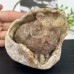 Crystal Geode Owl Chalcedony Jasper Owl Statue Quartz Crytsal Hand Carved Owl Animal Figurines Reiki Healing