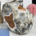 4'' Crystal Rabbit Chalcedony Jasper Rabbit Cute Bunny Animal Figurines Hand Carved Art Crafts Home Decor Reiki Healing