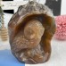 4.6 inches Chalcedony Jasper Owl Statue Nice Geode Crystal Owl