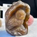 4.6 inches Chalcedony Jasper Owl Statue Nice Geode Crystal Owl