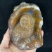 4.6 inches Chalcedony Jasper Owl Statue Nice Geode Crystal Owl