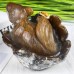 4'' Natural Crystal Chalcedony Jasper Squirrel Carved Animal Statue Home Decoration Art Crafts Collectible Reiki Healing