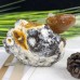 4'' Natural Crystal Chalcedony Jasper Squirrel Carved Animal Statue Home Decoration Art Crafts Collectible Reiki Healing