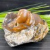 4'' Crystal Dog Statue Chalcedony Jasper Cute Puppy Polished Art Crafts Animal Figurines Home Office Decor Reiki Healing