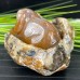 4'' Crystal Dog Statue Chalcedony Jasper Cute Puppy Polished Art Crafts Animal Figurines Home Office Decor Reiki Healing