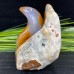 4'' Crystal  Carved Cobra Chalcedony Jasper Snake Hand Carved Animal Statue Art Crafts Home Decor Gift Energy Healing