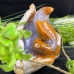 4'' Crystal  Carved Cobra Chalcedony Jasper Snake Hand Carved Animal Statue Art Crafts Home Decor Gift Energy Healing