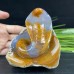 4'' Crystal  Carved Cobra Chalcedony Jasper Snake Hand Carved Animal Statue Art Crafts Home Decor Gift Energy Healing