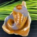 4'' Crystal  Carved Cobra Chalcedony Jasper Snake Hand Carved Animal Statue Art Crafts Home Decor Gift Energy Healing