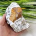 5.0" Quartz Rock Crystal Snake, Chalcedony Jasper Snake Sculpture, Reki Healing Craft