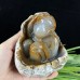 4.7‘ Quartz Rock Crystal Monkey Sculpture, Reki Healing Home Decor Statue, Gift for Man