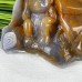 5.0' Chalcedony Jasper Monkey Crystal Monkey Carving Statue Home Decor Gift