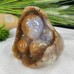 4.5‘ Quartz Rock Crystal Monkey Sculpture, Reki Healing Home Decor Statue Gift for Man