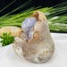 4.5‘ Quartz Rock Crystal Monkey Sculpture, Reki Healing Home Decor Statue Gift for Man