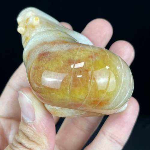 3.2''Chalcedony Jasper Snail Hand Carved Rose Quartz Crystals Reiki Healing Gifts Home Office Decoration