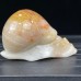 3.2''Chalcedony Jasper Snail Hand Carved Rose Quartz Crystals Reiki Healing Gifts Home Office Decoration