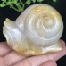 2.6''Chalcedony Jasper Snail Hand Carved Rose Quartz Crystals Reiki Healing Gifts Home Office Decoration