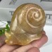 2 .4''Chalcedony Jasper Snail Hand Carved Quartz Crystals Animal Reiki Healing Gifts Home Office Decoration