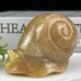 2 .4''Chalcedony Jasper Snail Hand Carved Quartz Crystals Animal Reiki Healing Gifts Home Office Decoration