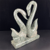 10.58kg Crystal Couple Swan Statue Nine Dragon Jade Animal Polished Hand Carved Figurines Reiki Healing Home & Office Decor