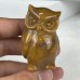 Natural Chalcedony Jasper Carved Carystal Owls Cute Owls crystal Owl's Family Statue Home Decor