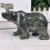 6 '' Crystal Bear Nine Dargon Bear Figurines Hand Carved Animal Statue Collectable Home Decor Reiki Healing