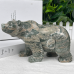 7.6LB Nine Dragon Jade Carved Crystal Polar Bear Craft 9 inches Crystal Bear Carvings