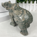 7.6LB Nine Dragon Jade Carved Crystal Polar Bear Craft 9 inches Crystal Bear Carvings