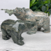 7.6LB Nine Dragon Jade Carved Crystal Polar Bear Craft 9 inches Crystal Bear Carvings