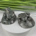 Nine Dragon Jade Carved Crystal Frog on Lotus  141g 66mm 60mm 41mm    135g  68mm 55mm 45mm