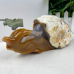 Giant 4.7LB Chalcedony Jasper Carved Crystal Snail Sculpture, 8.7 2130g