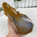 Giant 4.7LB Chalcedony Jasper Carved Crystal Snail Sculpture, 8.7 2130g