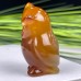 DO-Cute Carnelian Owls Carvings, Natural Hand Carved Crystal Owls Statue for Home Decor