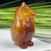 DO-Cute Carnelian Owls Carvings, Natural Hand Carved Crystal Owls Statue for Home Decor