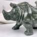 Crystal Animal  Nine Dragon Jade Rhinoceros Hand Carved Animal Statue Art Crafts Decoration