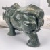 Crystal Animal  Nine Dragon Jade Rhinoceros Hand Carved Animal Statue Art Crafts Decoration