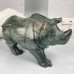 Crystal Animal  Nine Dragon Jade Rhinoceros Hand Carved Animal Statue Art Crafts Decoration