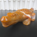 9.4“ Natural Crystal Crocodile Chalcedony Jasper Hand Carved Decoration for Home Carved Animal Healing